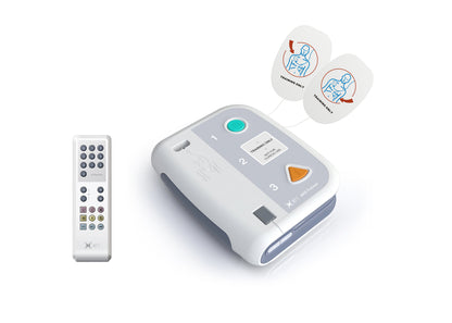 Compact and portable XFT-120C AED trainer set, ideal for on-the-go CPR training