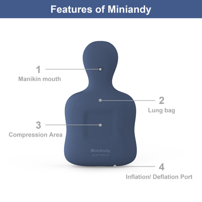 XFT CPR Manikin mini Andy with CPR feedback device